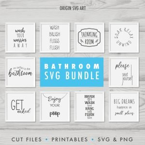 Bathroom 01 Bundle SVG - Origin SVG Art