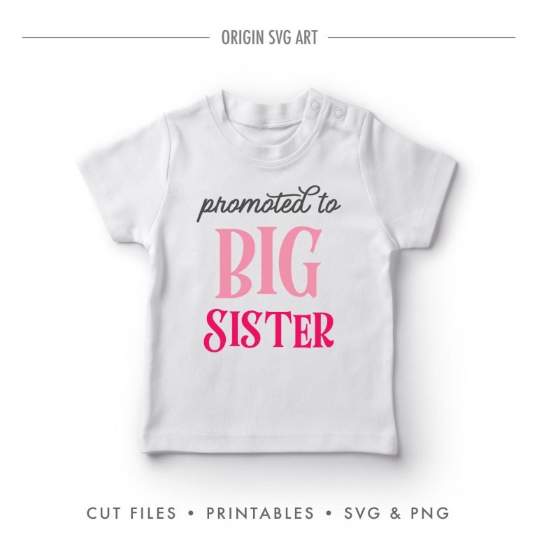 Promoted To Big Sister SVG – Origin SVG Art