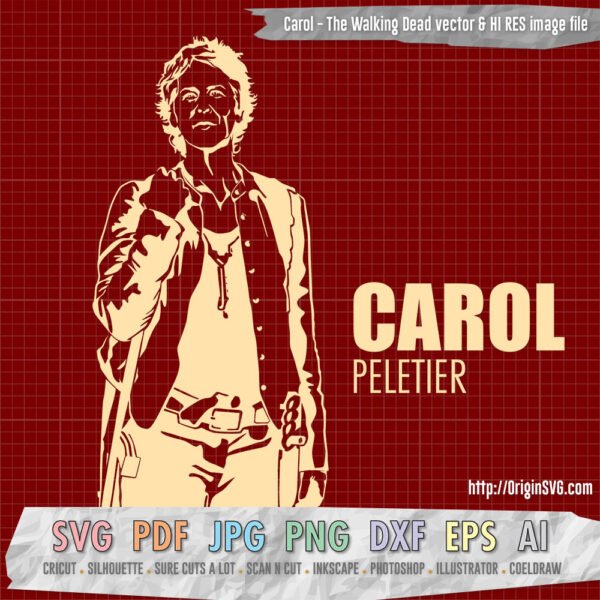 Carol Peletier The Walking Dead Clip art SVG Cut files