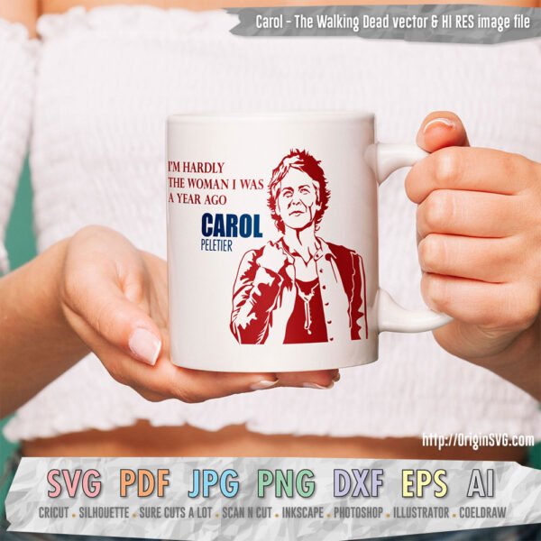 Carol Peletier The Walking Dead Clip art SVG Cut files