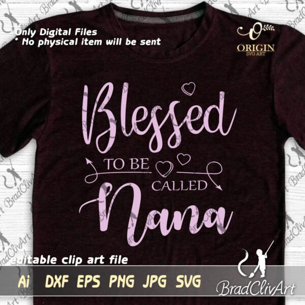 blessed nana tshirt