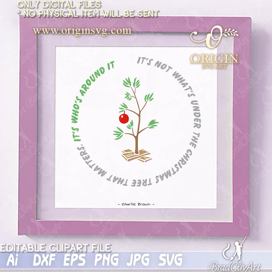 Charlie Brown Christmas Tree Simple Version Svg And Cutfile Bundle Origin Svg Art