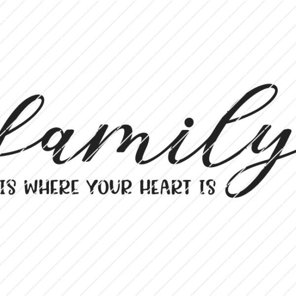 Family is where your heart is SVG - Image 3