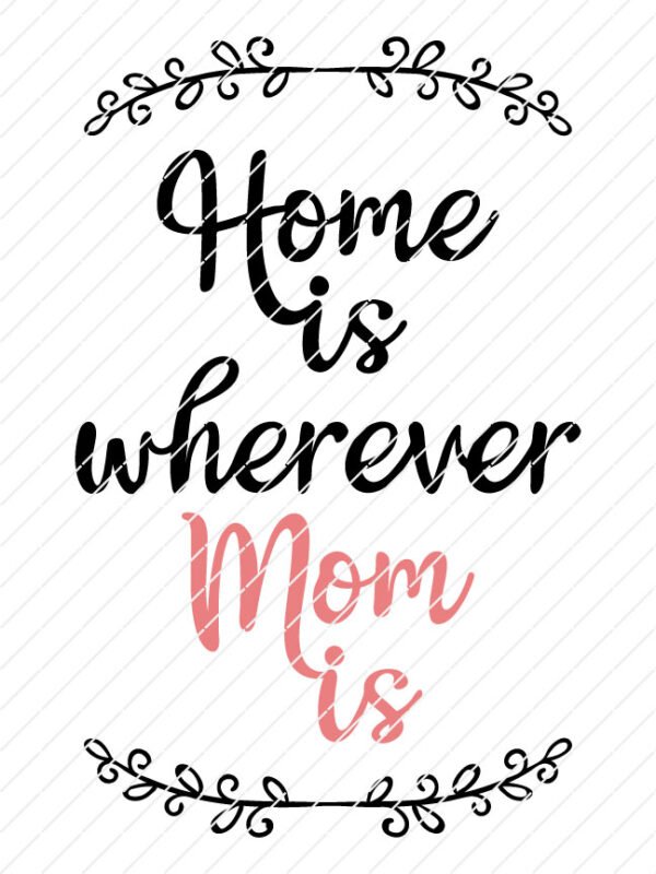 Home Is Wherever Mom Is SVG