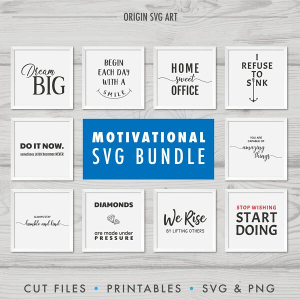 Motivational SVG Bundle