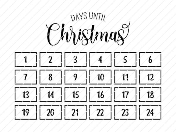 days christmas svg