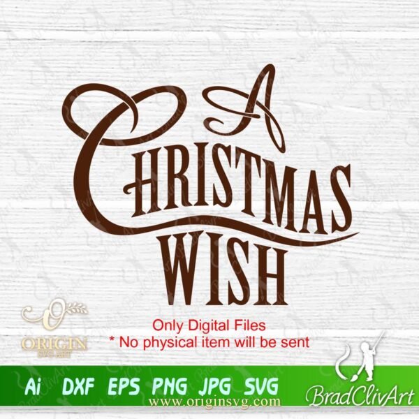 a christmas wish svg