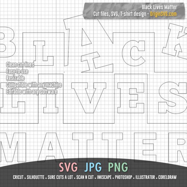 black lives matter SVG