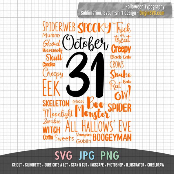 Halloween typography