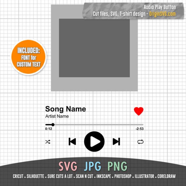 audio player control button SVG