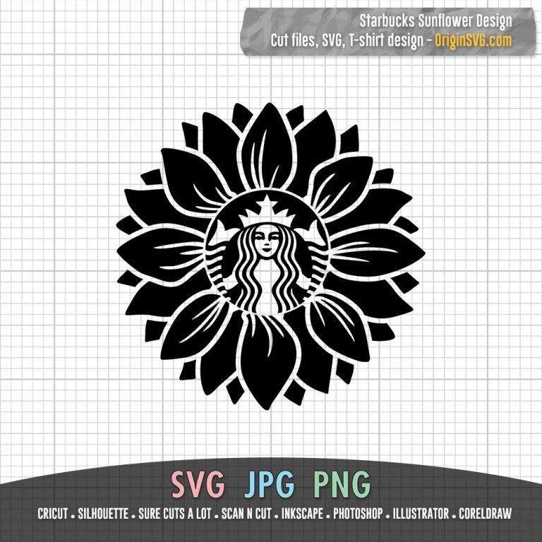 Starbucks Sunflower Design Starbucks - Origin SVG Art