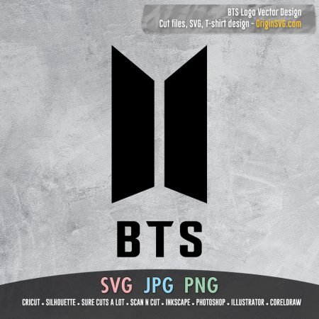 BTS Logo SVG PNG JPG Clipart Cut Files Vector Design for all Purpose ...