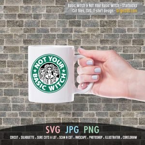 Download Basic Witch and Not Your Basic Witch Bundle Starbucks Logo ...