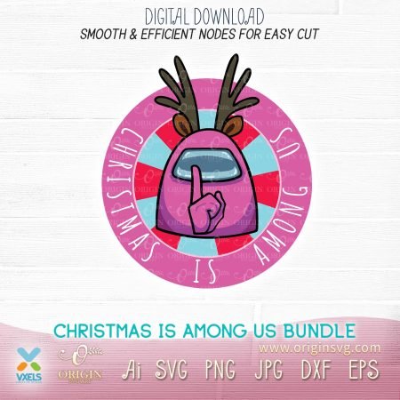 Download Christmas is Among Us + Halloween SVG Bundle Game Character