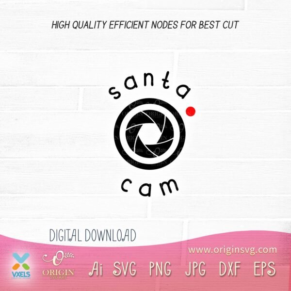 santa cam sricut design file