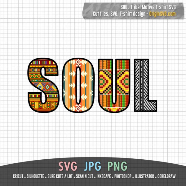 SOUL T-shirt Tribal Motive SVG