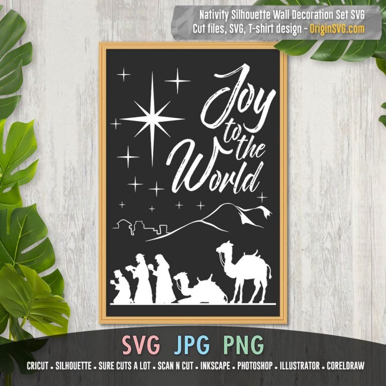 Nativity Silhouette 3 in 1 Bundle Wall Art Wall Decoration - Origin SVG Art