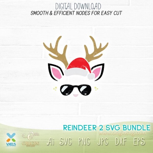 reindeer santa svg