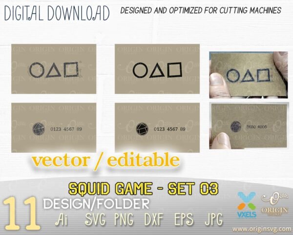 original invitation card squid game