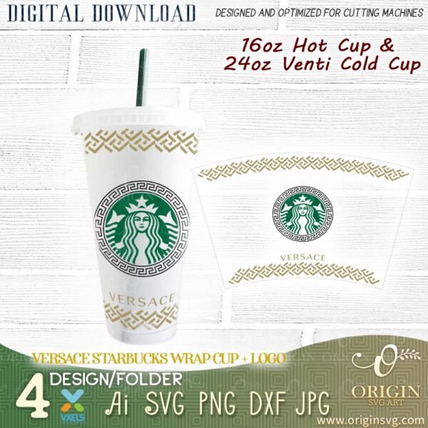 starbucks versace svg