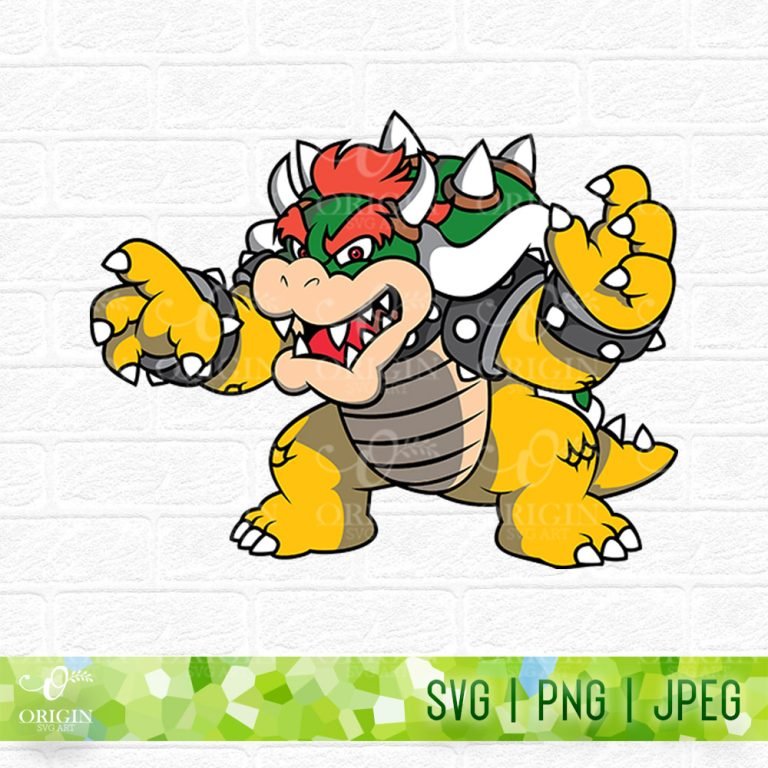 Bowser SVG, Super Mario Bowser SVG, Files for Cricut